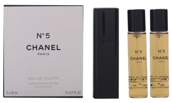 N ° 5 Eau De Toilette Saco Vaporizer 3X20ml- N ° 5 Eau De Toilette Saco Vaporizer 3X20ml-