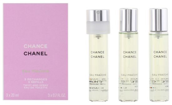 Chanel Chance Eau Fraiche Eau de Toilette Nachf&uuml;llung 3X Vaporizer 20 ml
