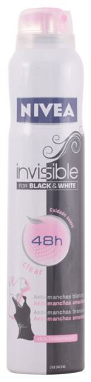 Deodorant Schwarz und weiß unsichtbar 200 ml Deodorant Schwarz und weiß unsichtbar 200 ml