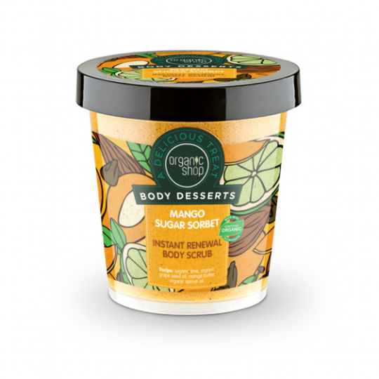 Organic Shop Mango Sugar Sorbet Instant Renewal K&ouml;rperpeeling