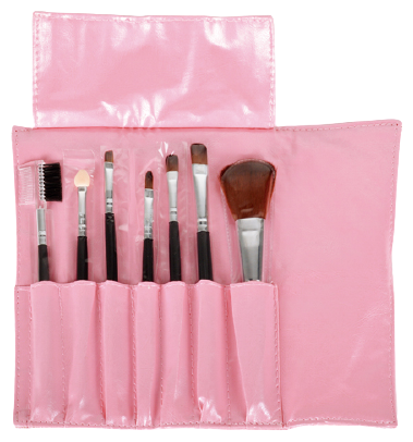 Bifull Tika Pink Makeup Case Set 7 Pinsel