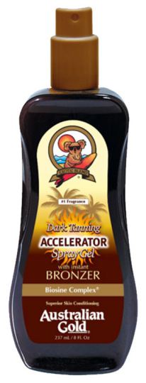 Australian Gold Dark Tanning Accelerator Spr&uuml;hgel mit Bronzer 237 ml