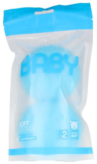 Baby Schwamm Soft Bath Hypoallergen 2 Einheiten