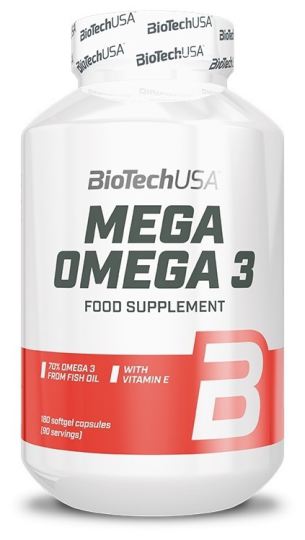 BiotechUSA Mega-Omega 3 180 C&aacute;psulas