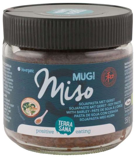 Unpasteurisierte Mugi-Miso-Sojabohnenpaste mit Köder Unpasteurisierte Mugi-Miso-Sojabohnenpaste mit Köder
