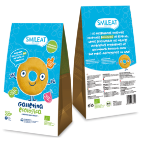 SMILEAT Galletas de espelta con manzana ecologico (220 g)