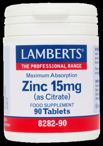 Zinc Citrate 15mg 90cap