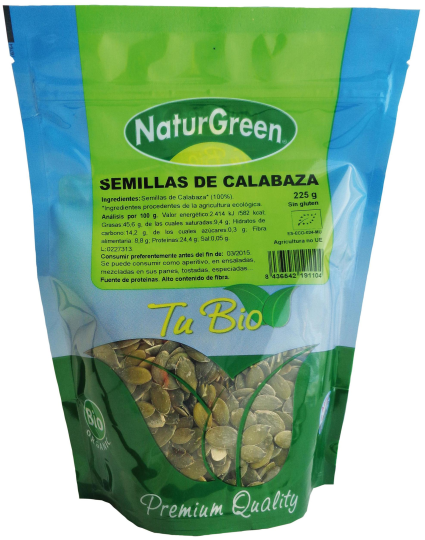 Naturgreen K&uuml;rbiskerne Bio