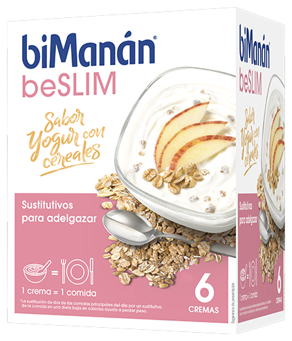 biMan&aacute;n beSlim Joghurtcreme mit M&uuml;sli 6 Umschl&auml;ge