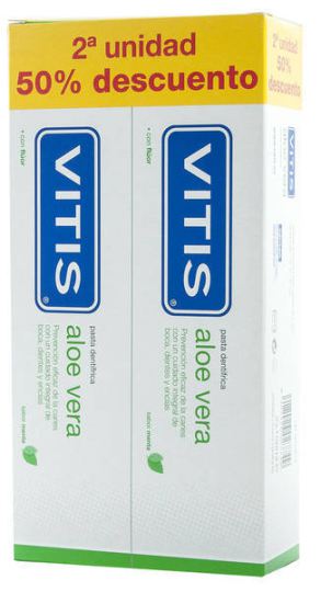 Vitis Zahnpasta von Aloe Vera 2X150 ml