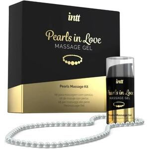 Perlen in Liebe Massage Gel mit Perlenkette