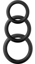 Twiddle Penis Ring Drei Größen schwarz
