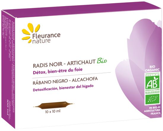 Fleurance Nature Schwarzer Rettich - Bio-Artischocke in Ampullen