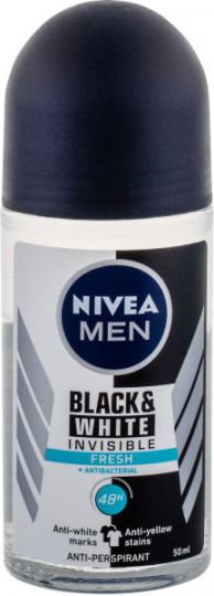 Unsichtbar für Black &amp; White Fresh 48h Roll on Men Deodorant 50 ml