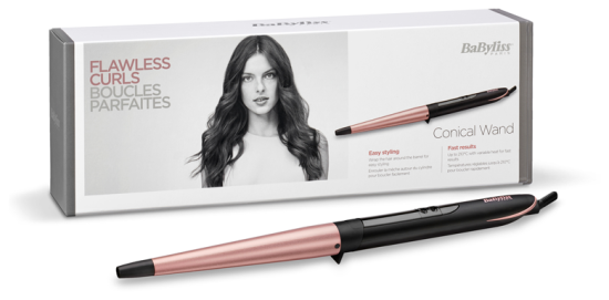 BaByliss Konische Pinzette aus Rosenquarz
