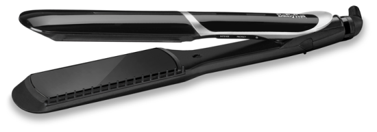 BaByliss Schlanker, breiter Gl&auml;tteisen Schwarz Silber Silber