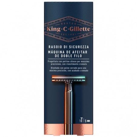 King Double Edge Razor + 5 Einheiten nachfüllen