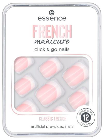 Falsche Nägel French Manicure Click &#39;n go n1